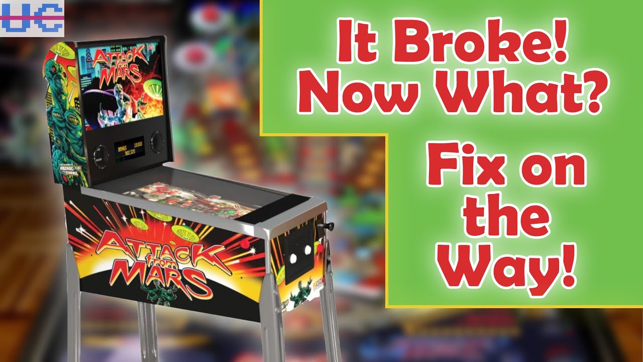 My Attack from Mars Arcade1up Pinball Died.. New PCB On The Way! Diagnostic Mode Explained