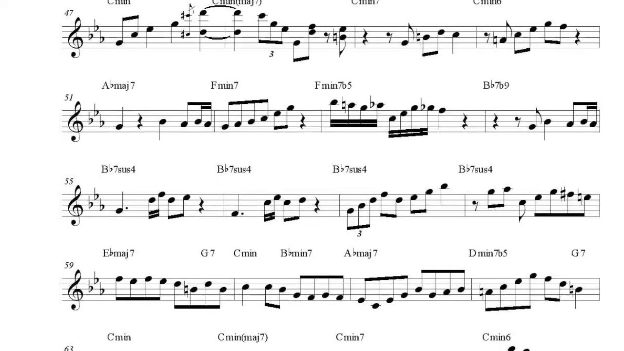 Bill Evans, Jim Hall-My Funny Valentine Solo Piano Transcription