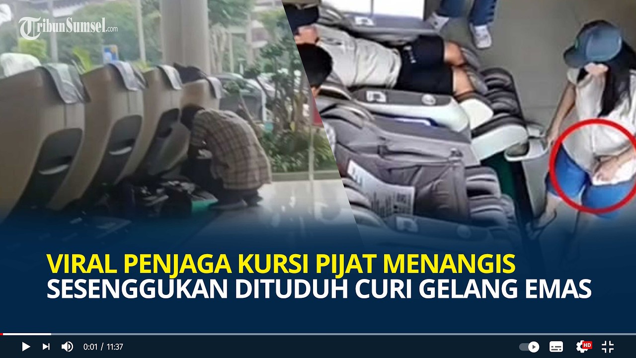 Viral Penjaga Kursi Pijat Menangis Sesenggukan Dituduh Curi Gelang Emas: Miskin tapi Bukan Maling
