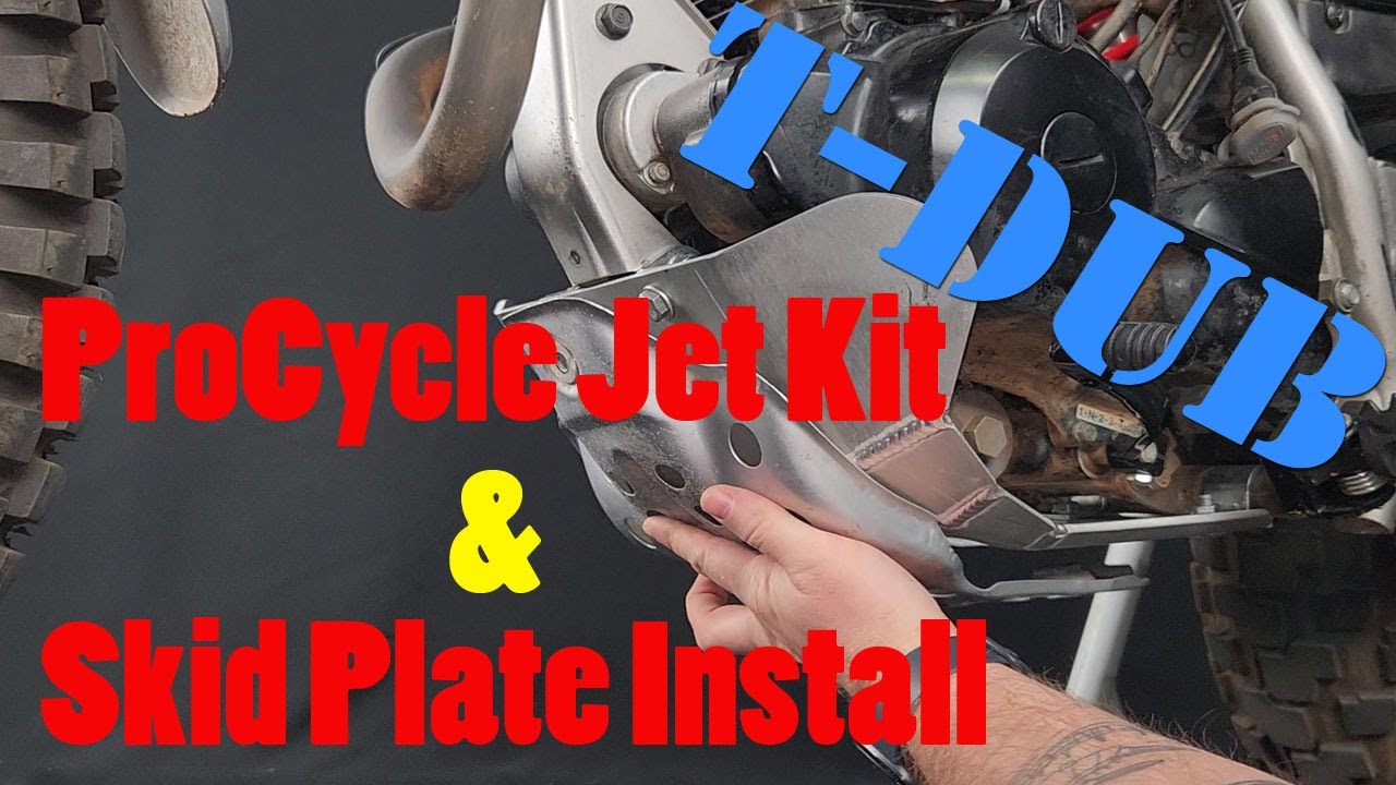 TW200 Skid Plate & Carb Jet Kit Install