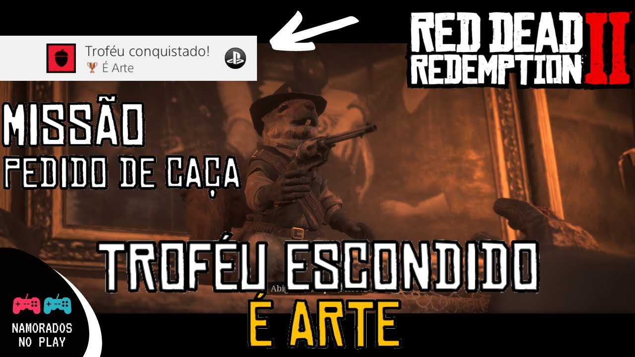 Troféu é arte escondido Pedido de caça Red Dead Redemption 2