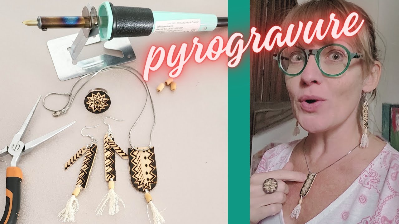 Idée de Pyrogravure : DIY Parure de Bijoux en Bois