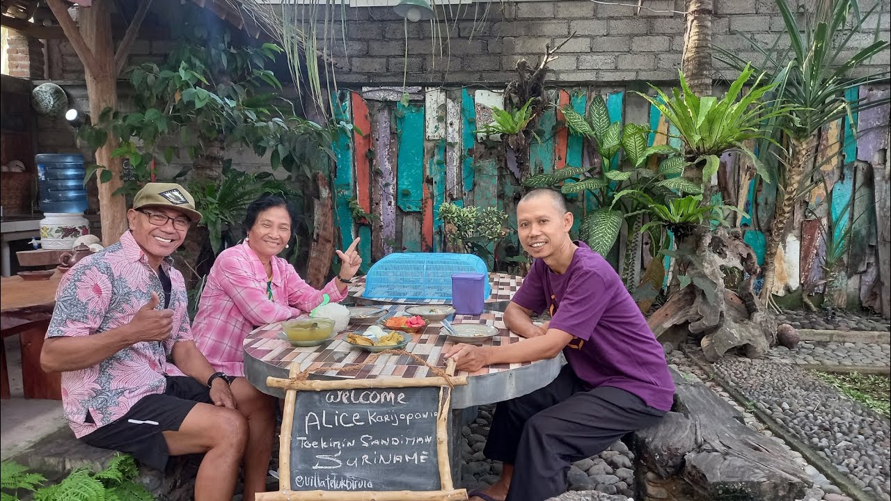 Suriname‼️ Dulur lan Konco Suriname Keturunan Jawa Sambang di Teluk Biru Homestay Banyuwangi