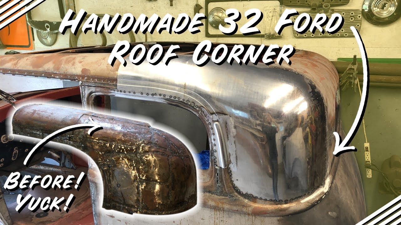 1932 Ford Vicky Roof Corner Tacked in LOTS OF SHAPING!