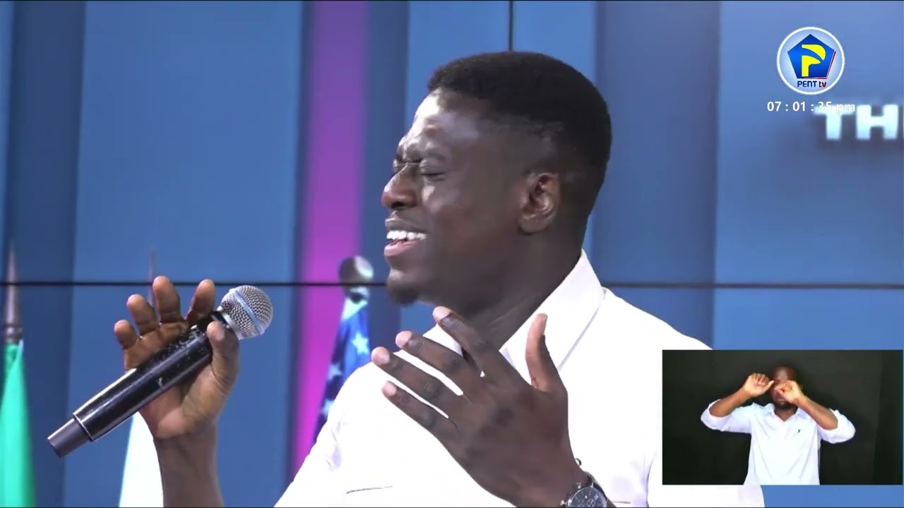 Kweku Teye ministers at the Special Evening Service