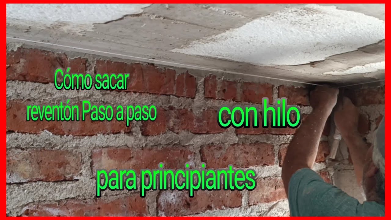 como sacar reventon en un plafon PASO A PASO