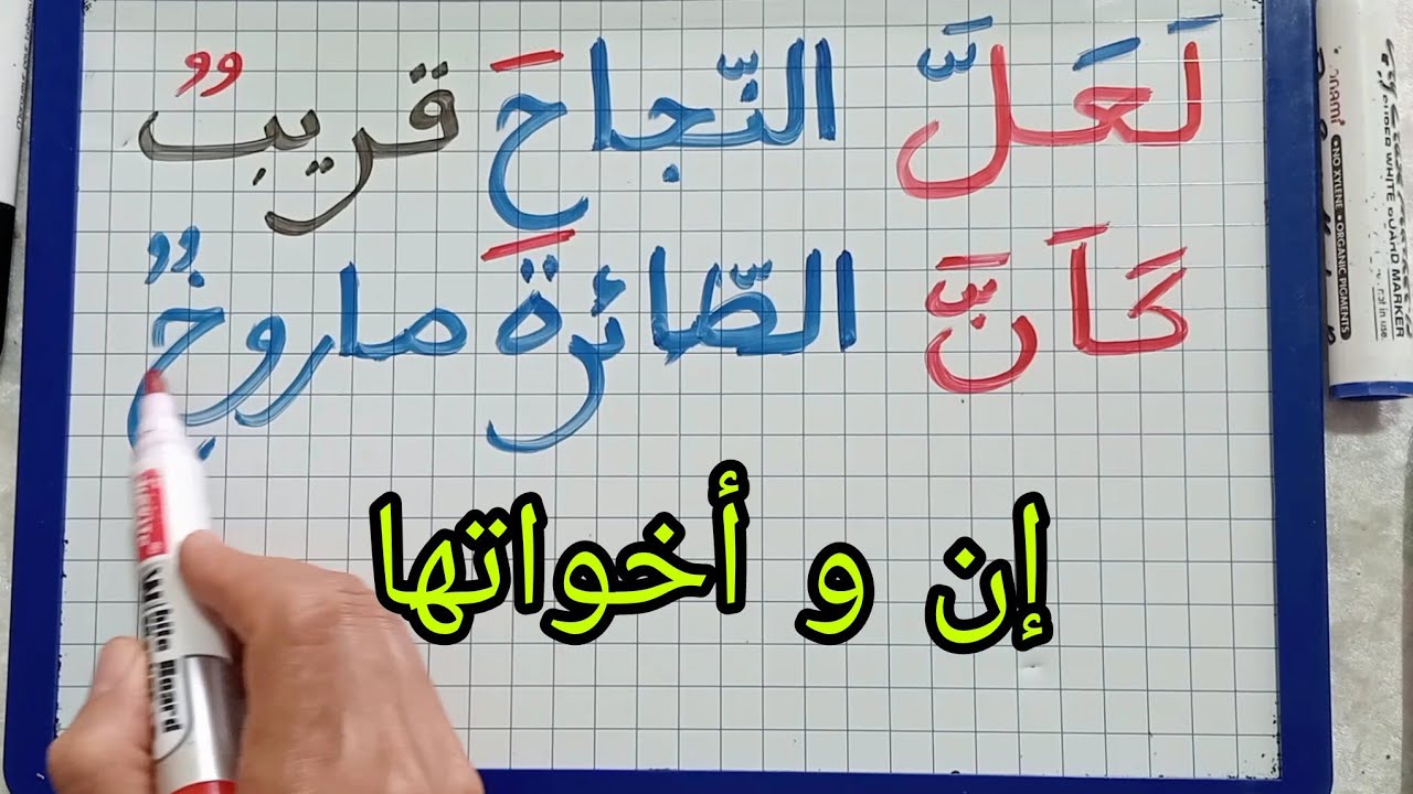 تعلم إلإعراب/النواسخ الحرفية/إن وأخواتها(الجزء1)
