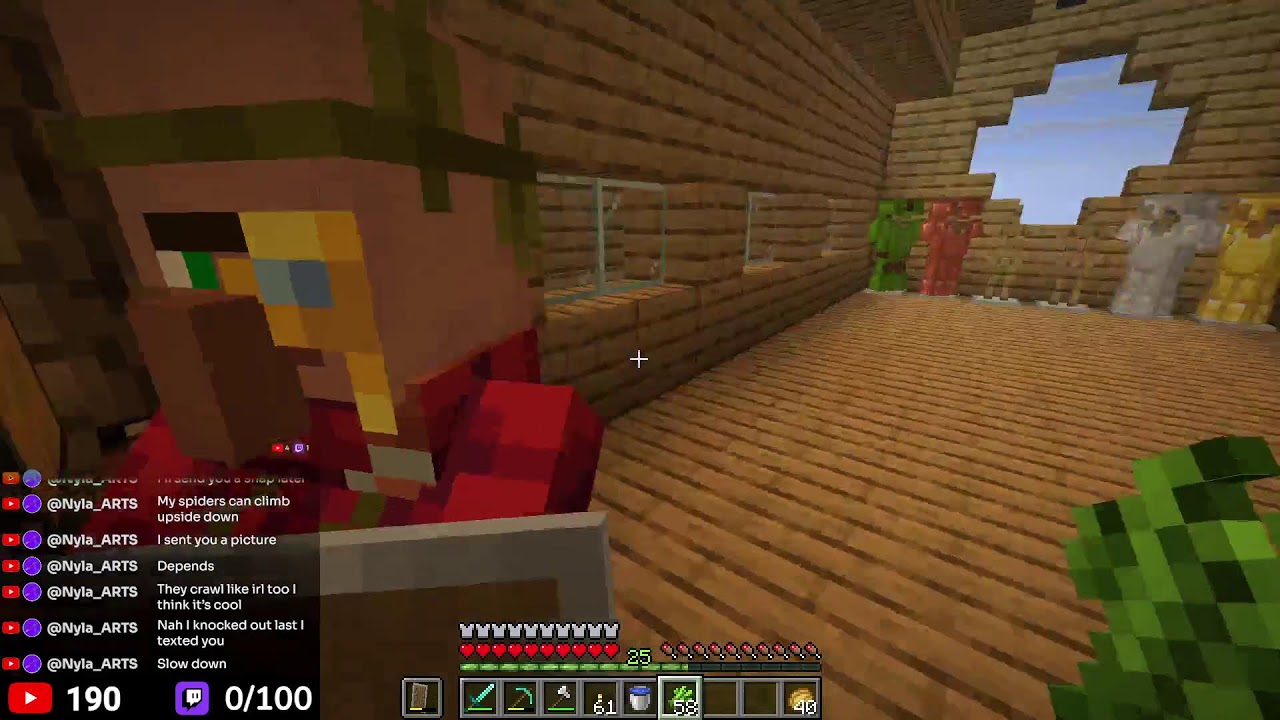 Expanding My House - Hard Mode Minecraft LIVE