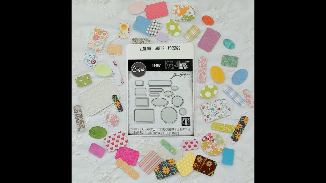 Die Cutting 101/Its all about the Sizzix Vintage Label Die Set/Must Have Die Set/ Use up your scraps