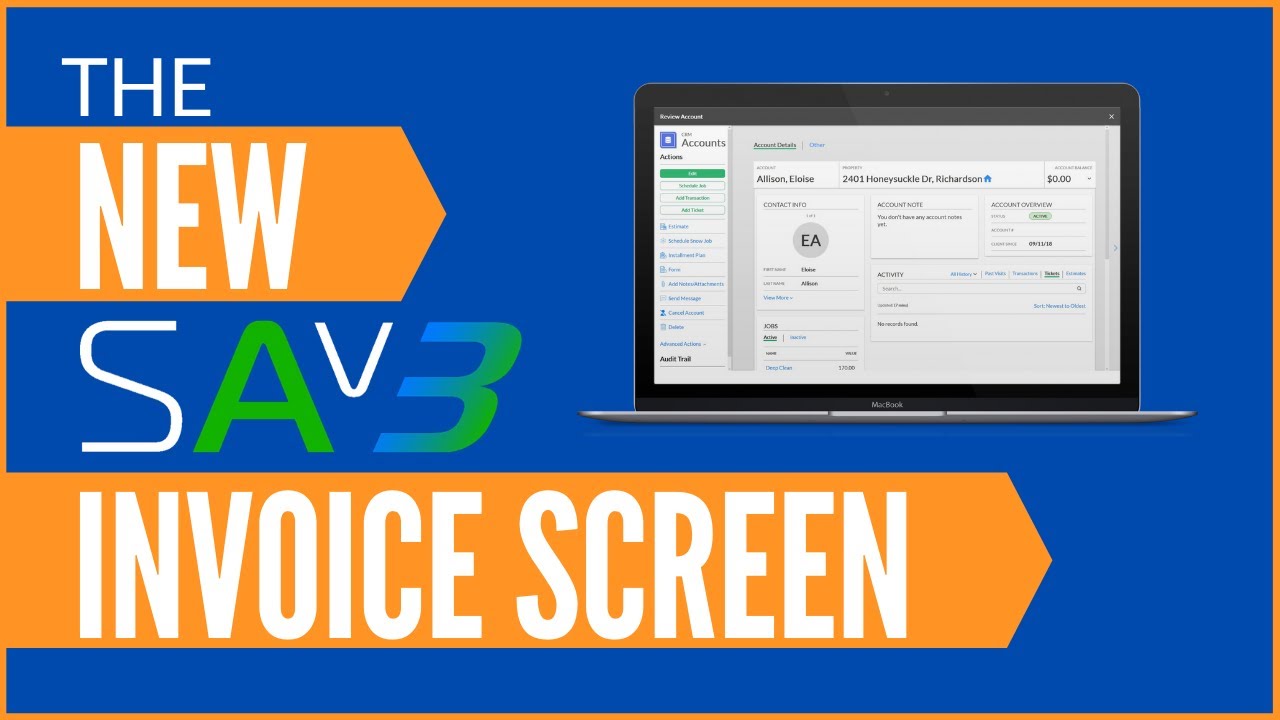The *NEW* Service Autopilot V3 Invoice Screen