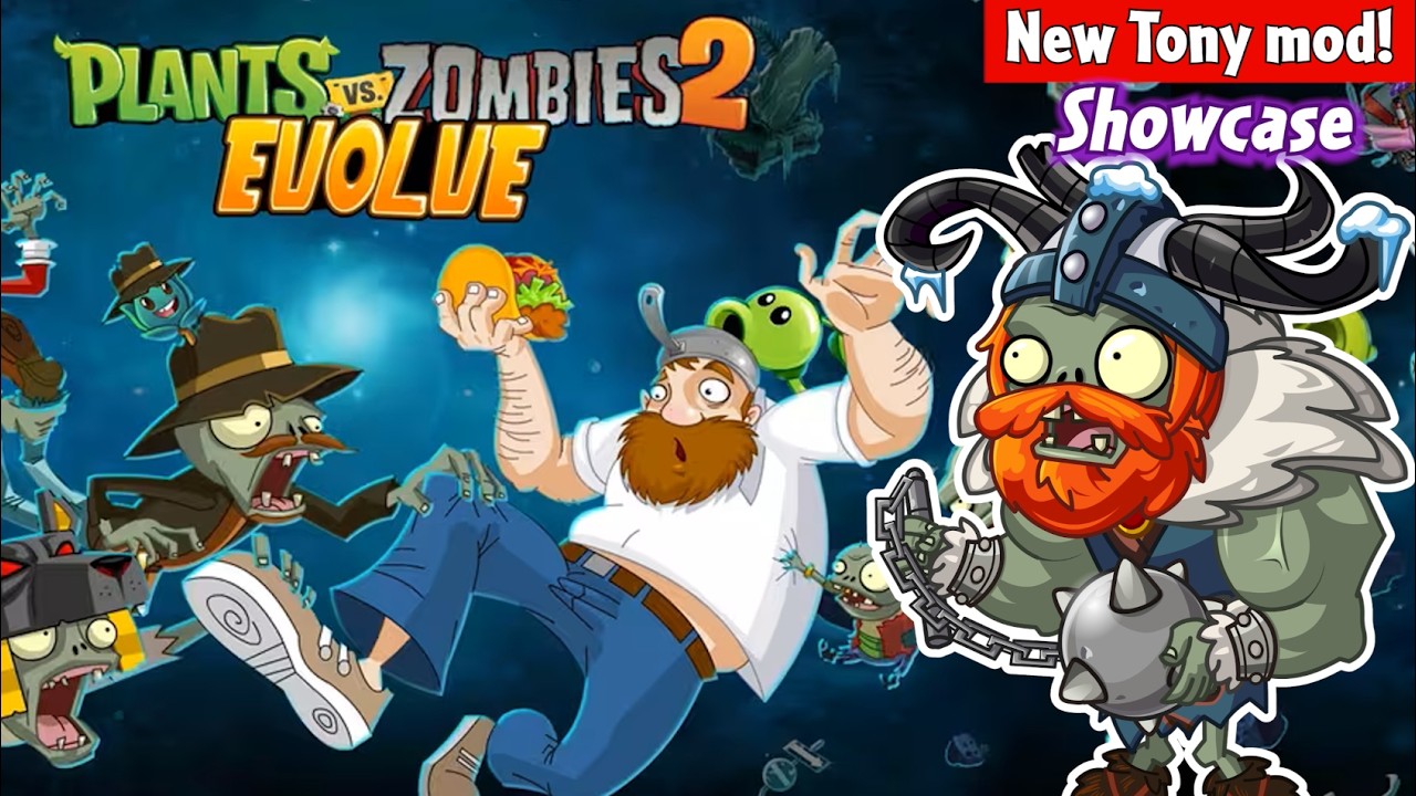 What is Evolve? A mod by Tony! A little showcase & Frostbite Caves 16-25 | PvZ 2 Evolve