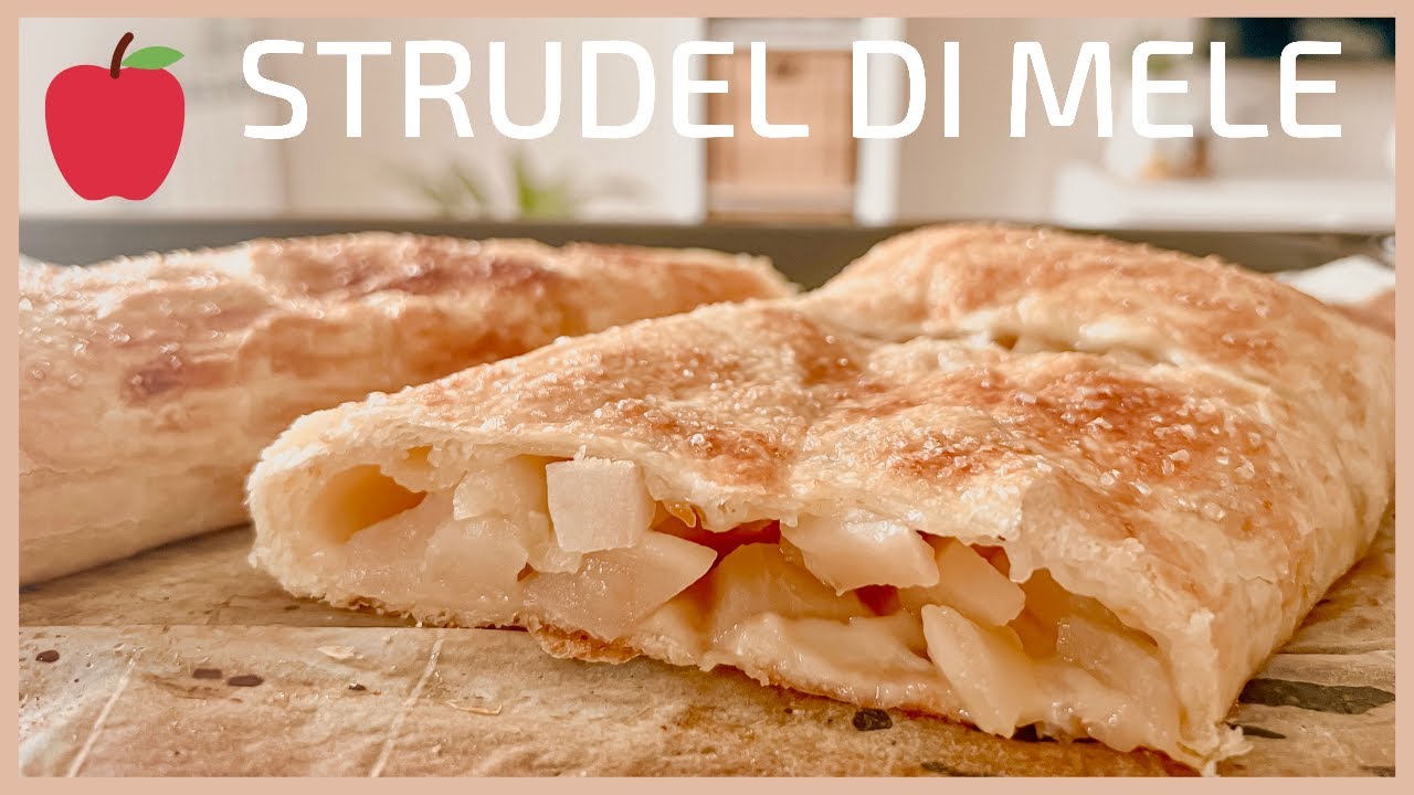STRUDEL DI MELE E MARMELLATA con pastasfoglia | ricetta facile e veloce