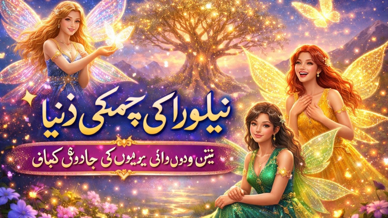 نیلورا کی چمکتی دنیا ✨ تین وعدوں والی پریوں کی جادوئی کہانی  دل کو چھو لینے والی فیری اسٹوری