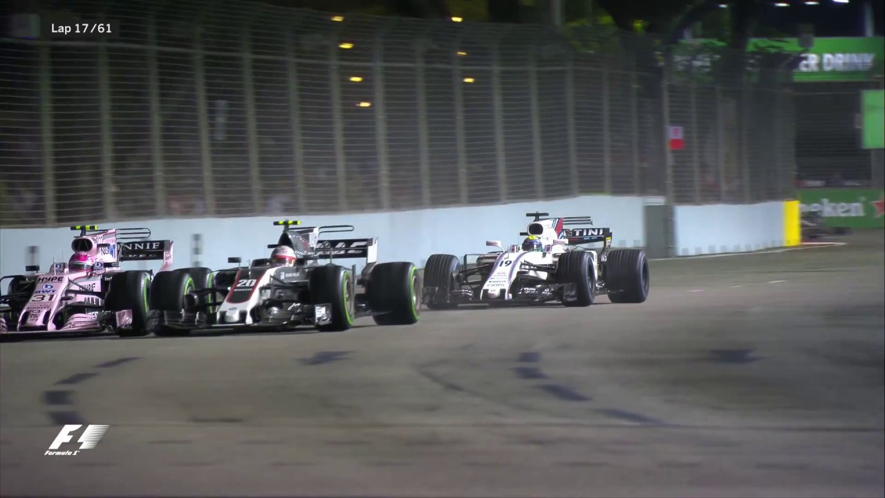 Magnussen Passes Massa Twice In Two Corners | F1 Best Overtakes of 2017