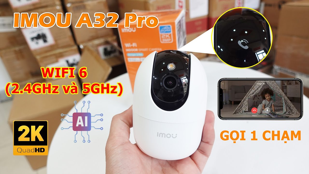 Camera wifi trong nhà IMOU A32 Pro 2K 3MP (Ranger 2 Pro) | Những nâng cấp cải tiến đáng chú ý !