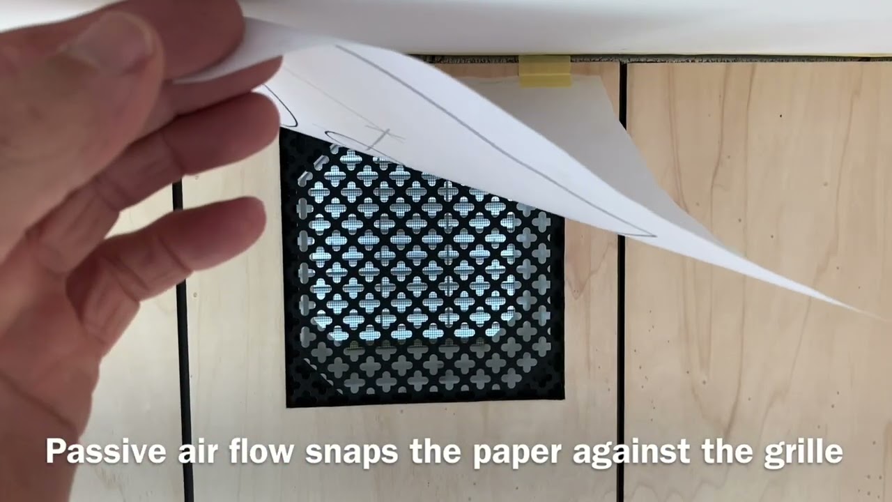 Testing the passive vent