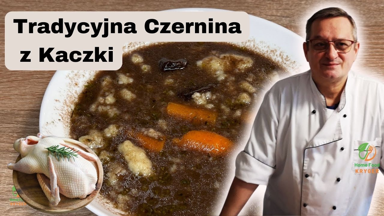 🍲 Przepis na Tradycyjną Zupę Czerninę z Kaczki! 🦆🍲Krok po Kroku.
