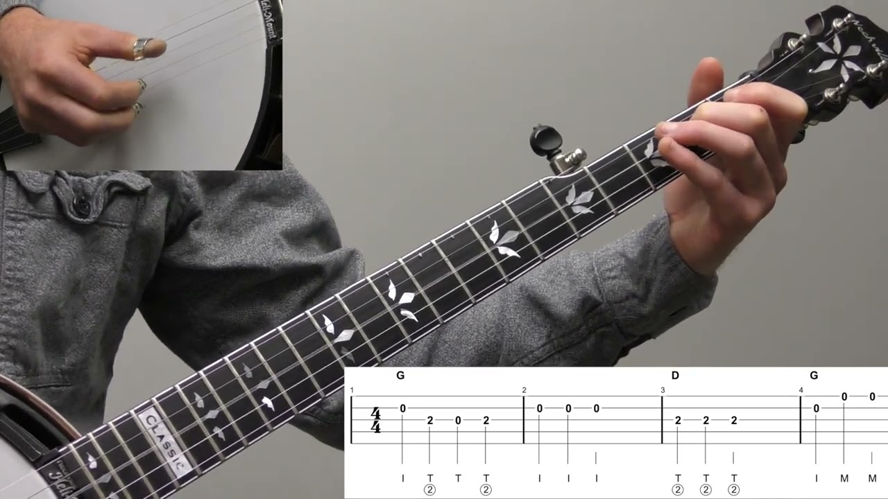 Mary Had A Little Lamb | Beginner Bluegrass Banjo Lesson With Tab