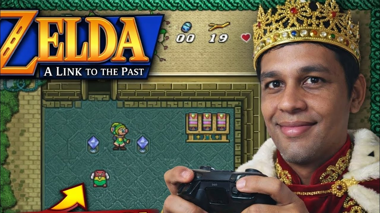 Jogando the legend of zelda link to the past