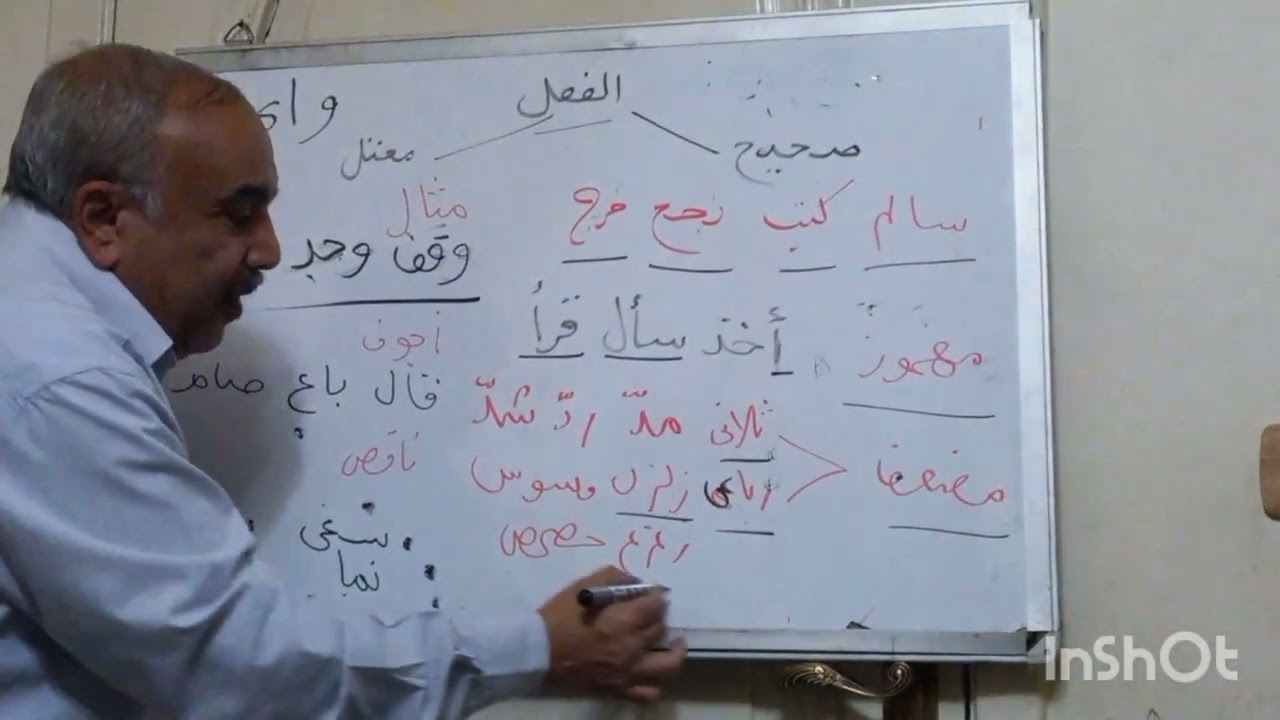 أنواع الفعل بين الصحيح والمعتل
