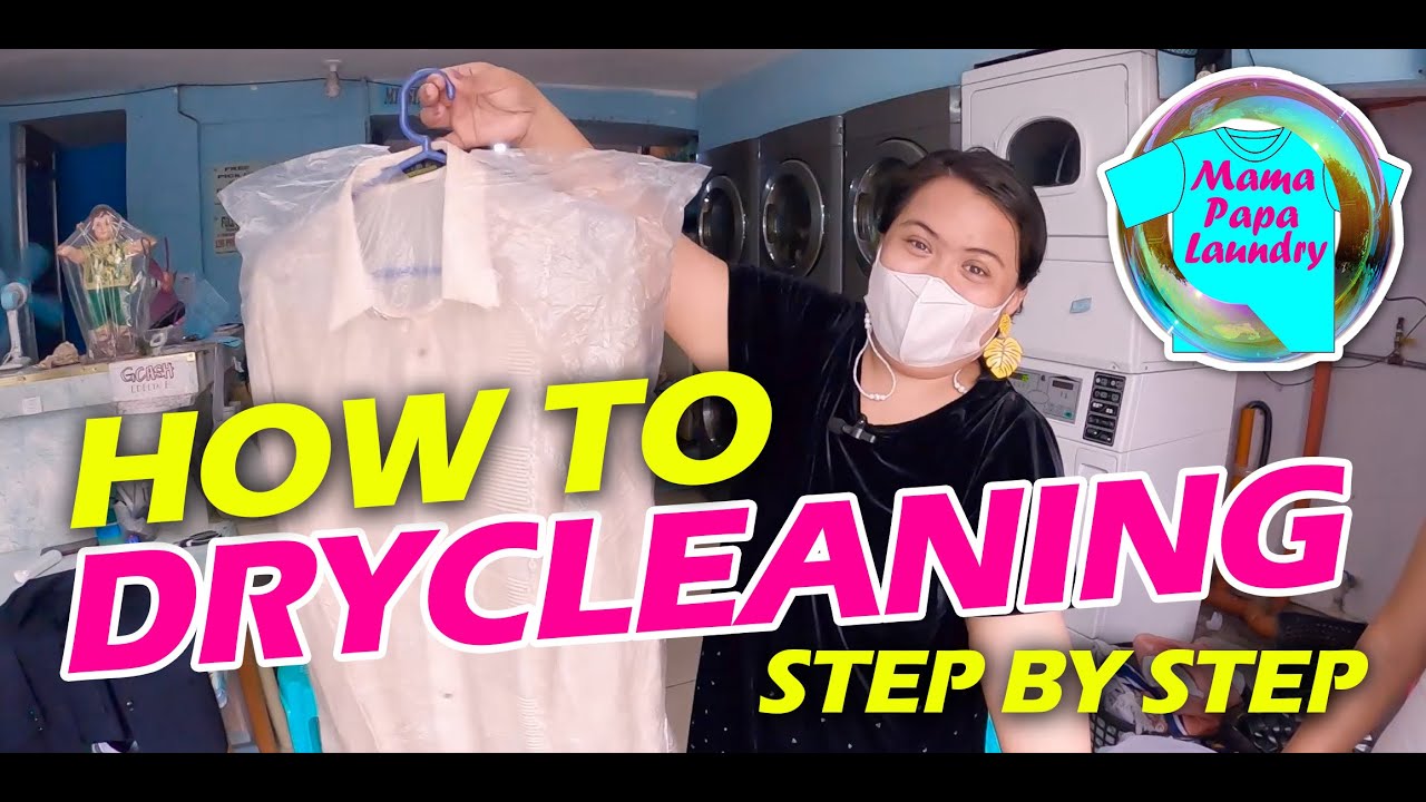 How to Drycleaning Step by Step Actual Demo | Mama Papa Laundryshop