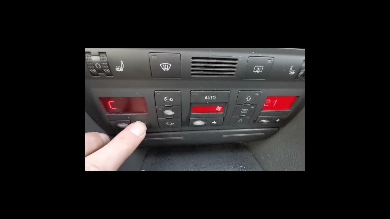 ukryte funkcje klimatronika Audi A6 C5 A4 wskaźnik akumulatora, obroty silnika, wskaznik prędkości