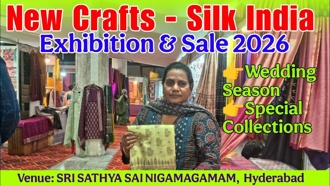 Silk India Exhibition 2026 Hyderabad 🧵 పట్టు చీరల మహా మేళా | Wedding Silk Expo 💍 #SilkIndia 
