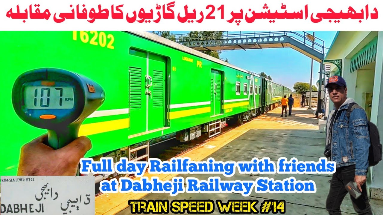 Full day Railfaning at Dabheji with back to back 21 Trains | Train Speed Week 14