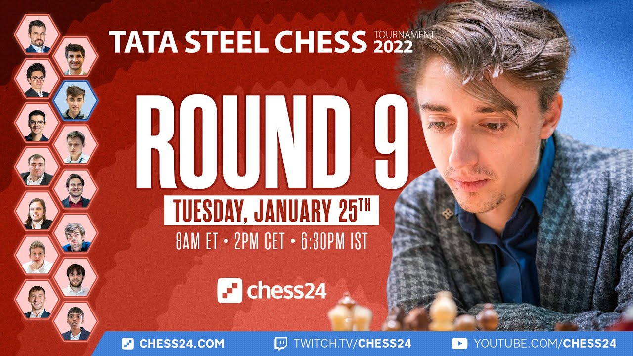Tata Steel Chess 2022 | Round 9 | Jan Gustafsson & Peter Svidler