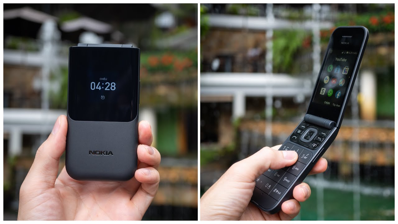 Mở hộp Nokia 2720 Flip: điện thoại nắp gập 2 màn hình trở lại | Nokia 2720 Flip Unboxing | LKCN