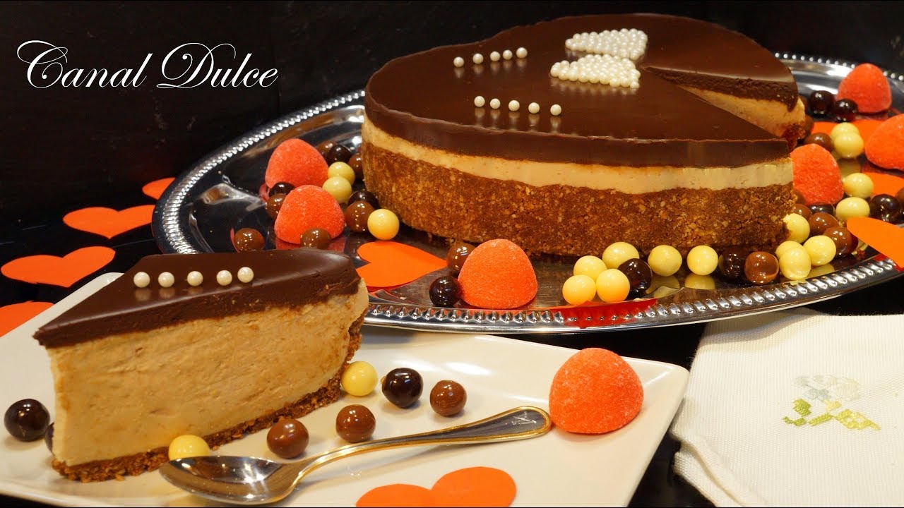 CHEESECAKE DE CAFÉ SIN HORNO  PARA SAN VALENTIN O DÍA DE LOS ENAMORADOS RECETA FACIL