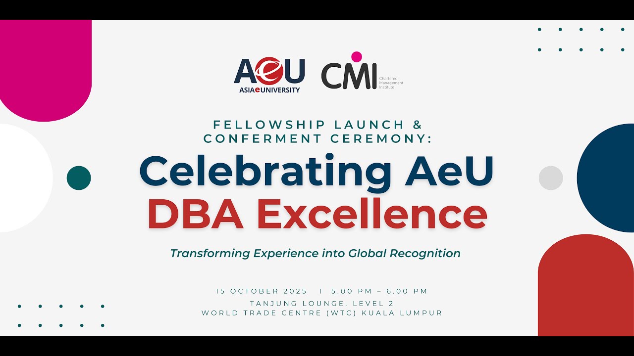 AeU–CMI Fellowship Awards and Certificate Ceremony