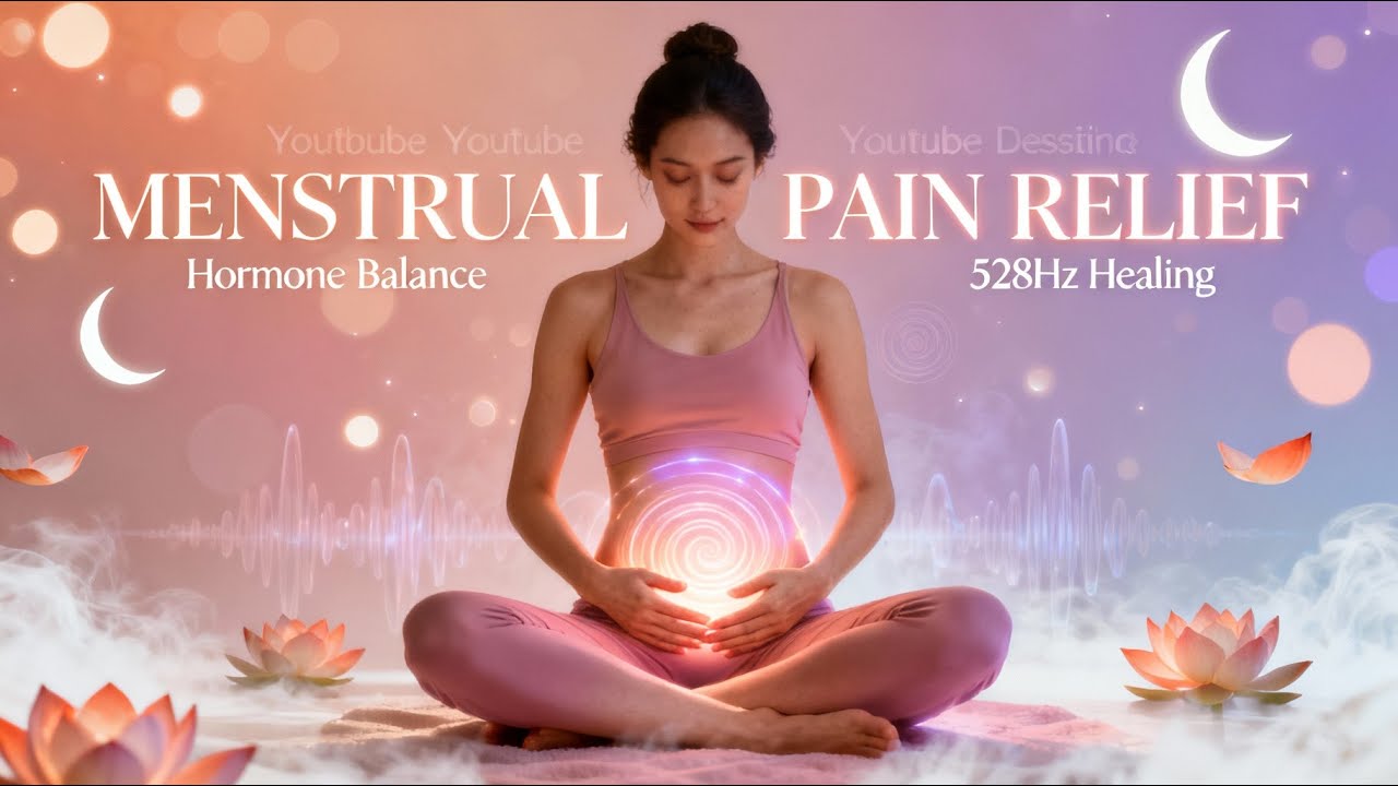 🌸 Menstrual Pain Relief Music Live | Relaxing Healing Frequencies for Period Pain Relief - Live 24/7