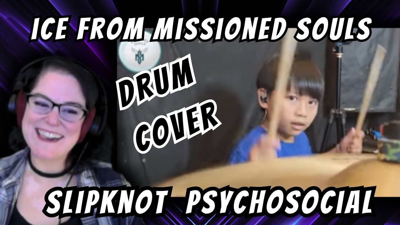 ICE From Missioned Souls (Drum Cover) Slipknot - Psychosocial | Live Reaction Replay