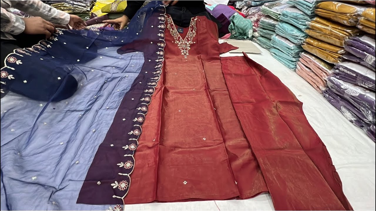Chickpet Bangalore wholesale designer kurti sets|| single piece courier available