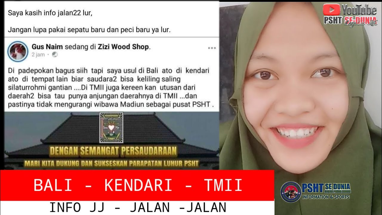 Info JJ mau mengadakan Parluh .3 destinasi Bali - Kendari - TMII