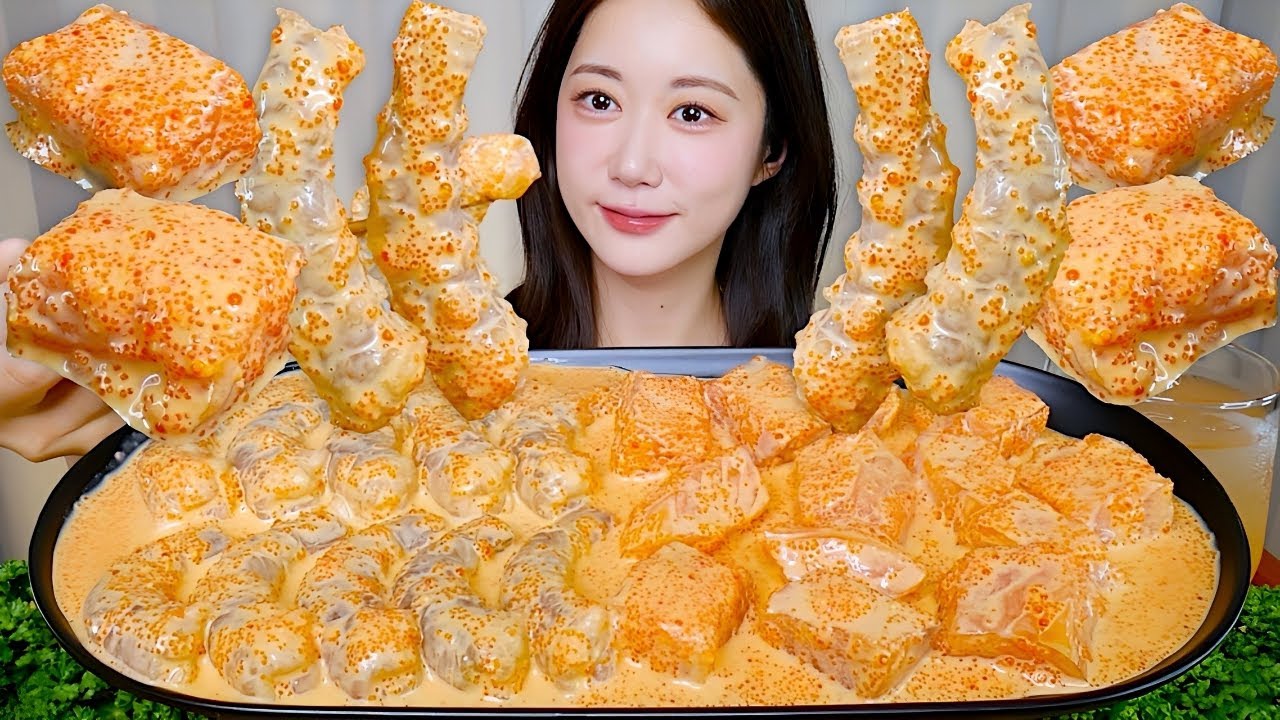 톡톡 터지는 연어, 생새우 날치알 마요 먹방🧡 Salmon + Shrimp With Flying Fish Roe Mayo サーモンマヨ + 生エビ とびこ | Mukbang ASMR