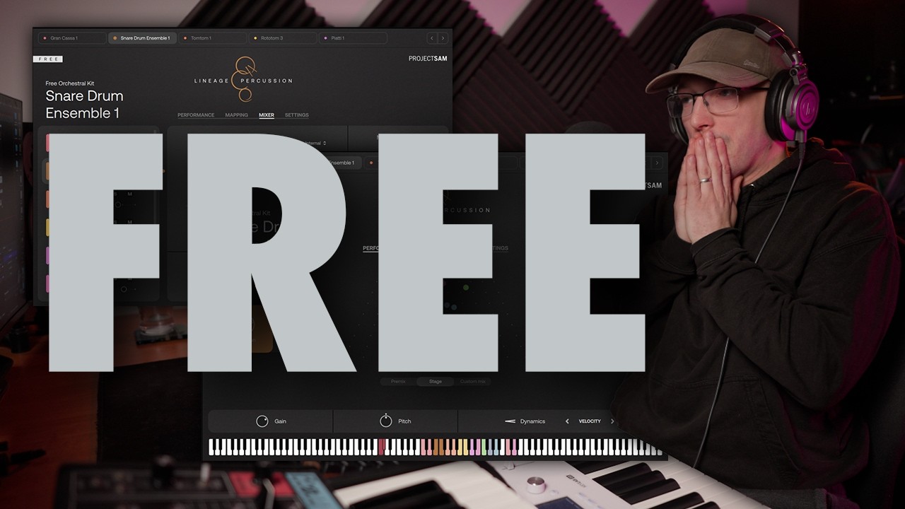 La nueva MEJOR librer&iacute;a de percusi&oacute;n GRATIS | Lineage Percussion | Muestra GRATIS de la semana