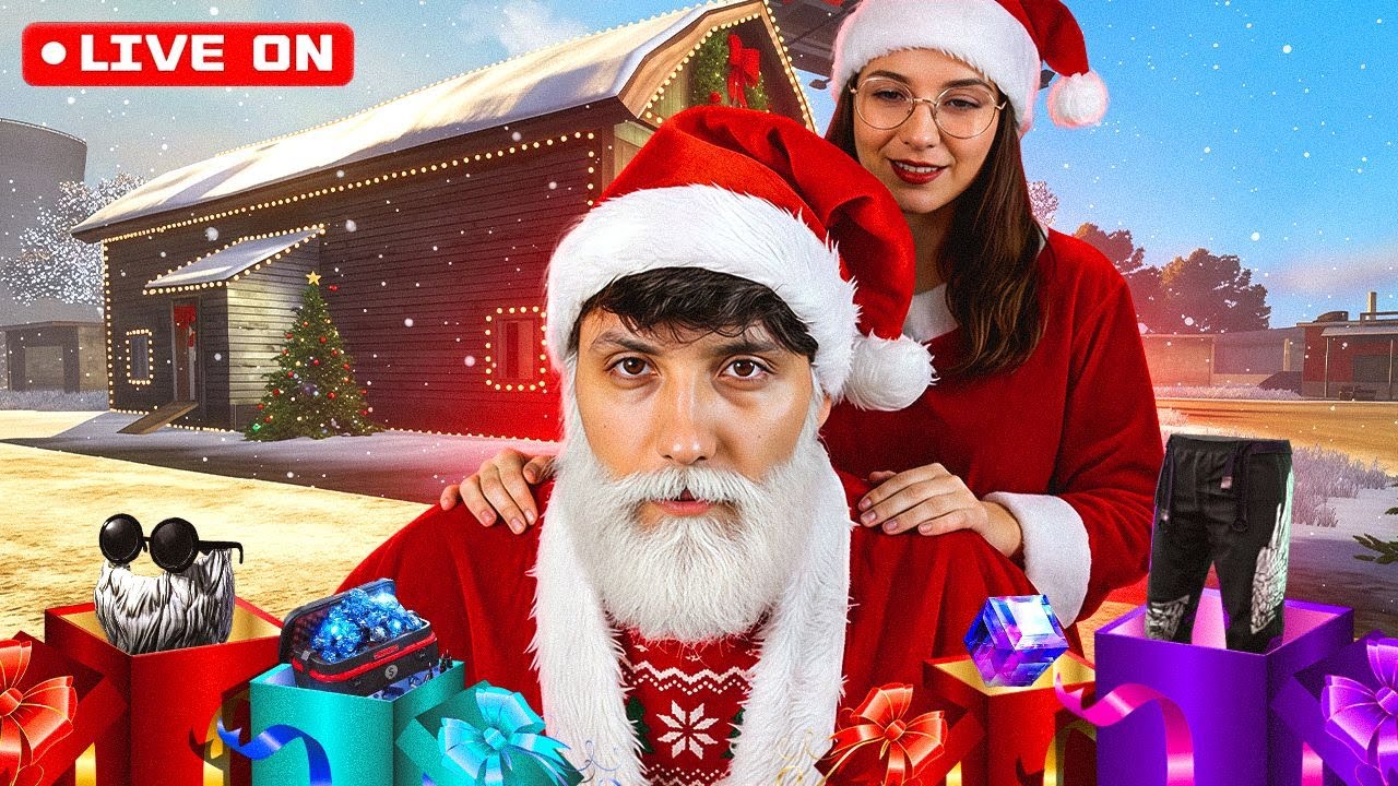 LIVE ON 🔴 HOUU HOUU HOUU PAPAI NOEL CHEGOU OU NAO  🔥FREE FIRE AO VIVO 👻 ONEXT 👻