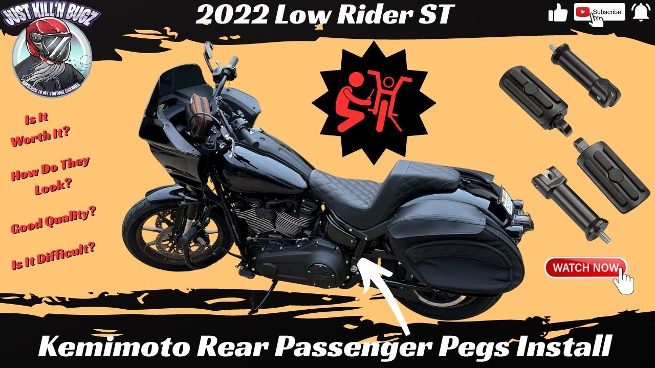 2022 Low Rider ST Upgrade - Kemimoto Rear Passenger Pegs