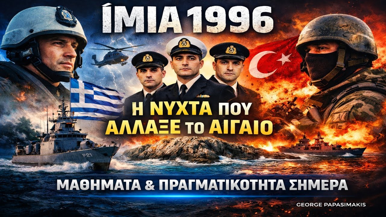 Ίμια 1996: Η Νύχτα που Άλλαξε το Αιγαίο – Τι Μάθαμε και Τι Ισχύει Σήμερα