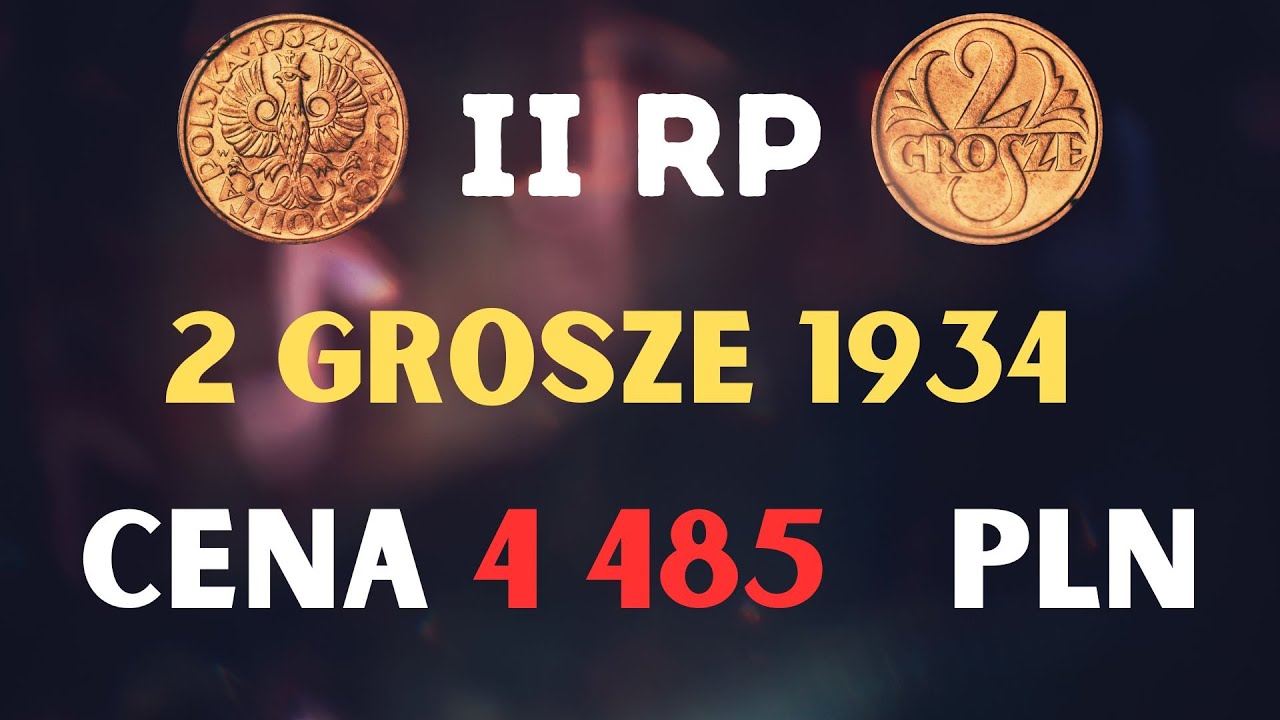 II RP. 2 Grosze 1934. Cena 4485 PLN !!!