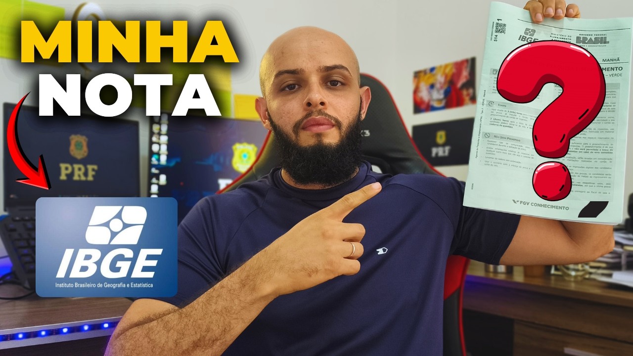 Fiz a prova do IBGE 2026 | FGV foi carrasca??