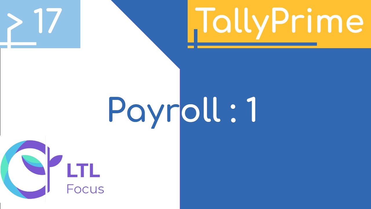 TallyPrime Payroll : 1  in Malayalam |  Accounting  | Attendance Voucher In Tally Prime Malayalam