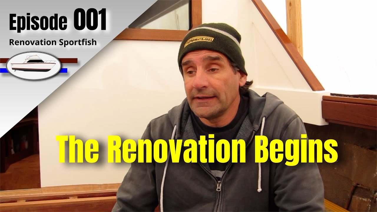 Renovation begins on a 1973 Egg Harbor Sportfish boat - Boat Restoration EP001