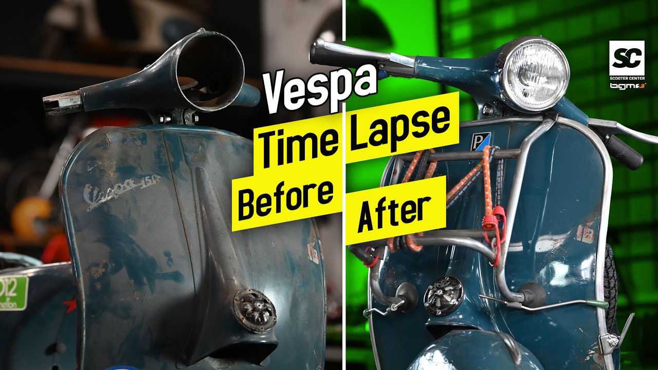 INSANELY Detailed Vespa Restoration | 100% Rebuild Time-Lapse