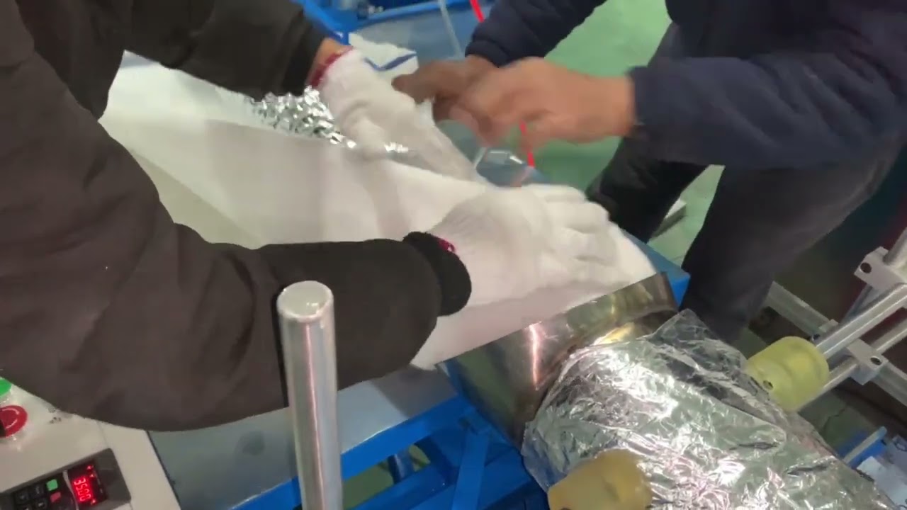 casing machine for insulated aluminum flexible duct machine