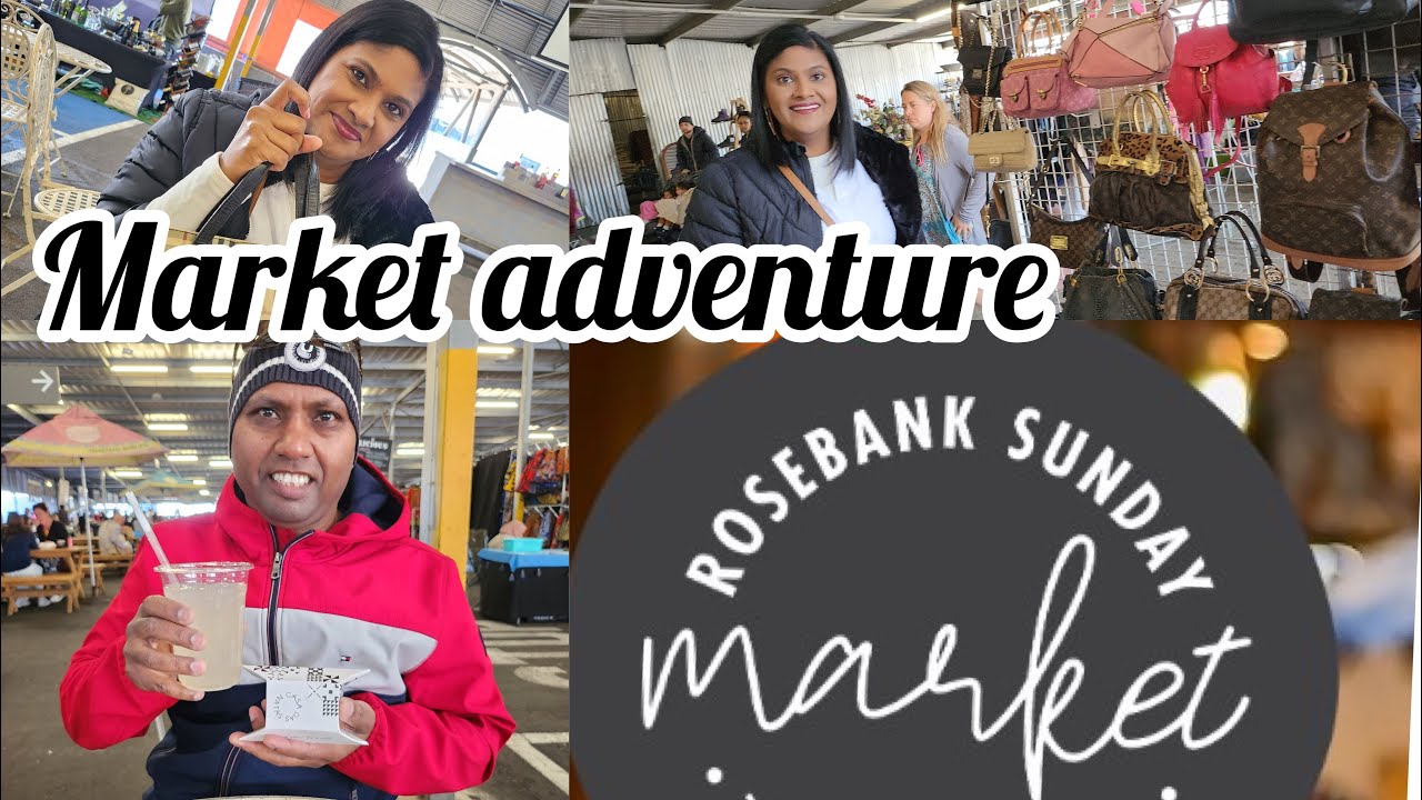 We visited the Rosebank Sunday Market || Vintage and thrift shopping || South African YouTuber