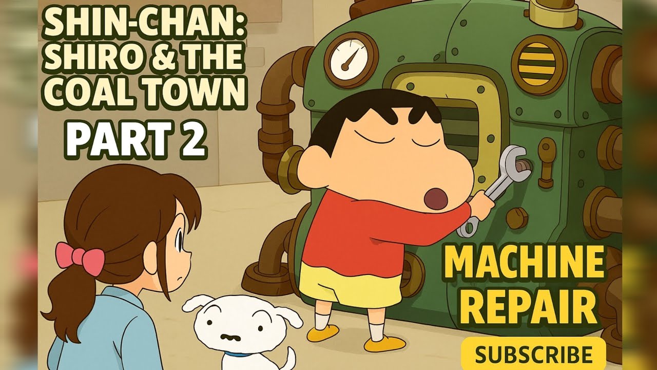 Shin-chan: Shiro & the Coal Town Part 2 🪛| Machine RepairMission |Funny Gameplay