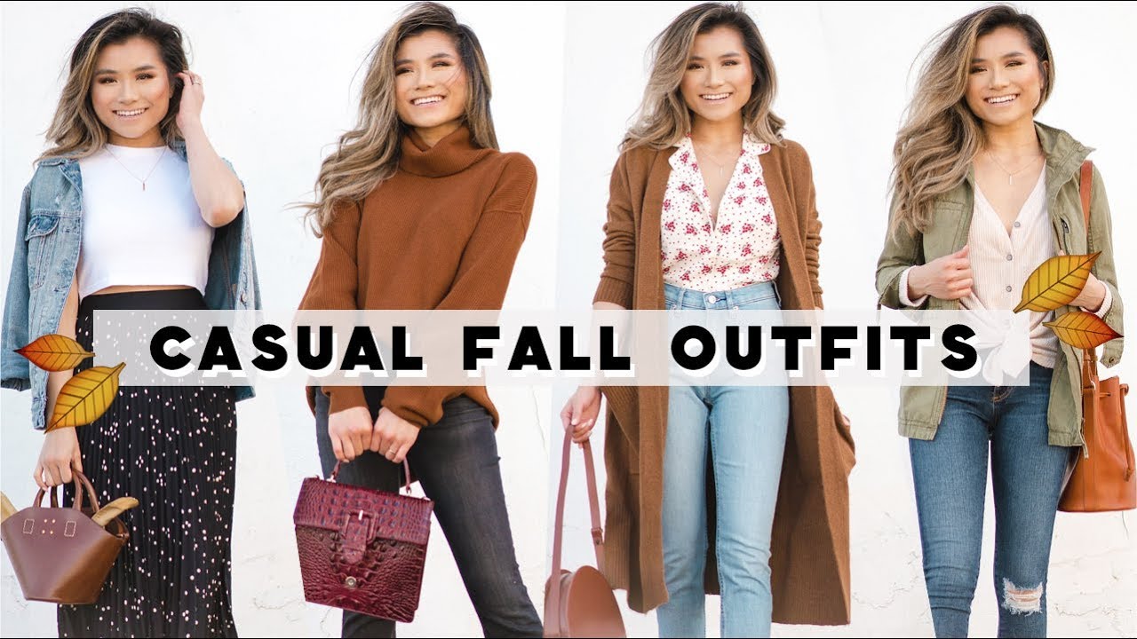 4 Casual FALL OUTFIT IDEAS | Fall Outfit Lookbook 2018 with Koolaburra | Miss Louie